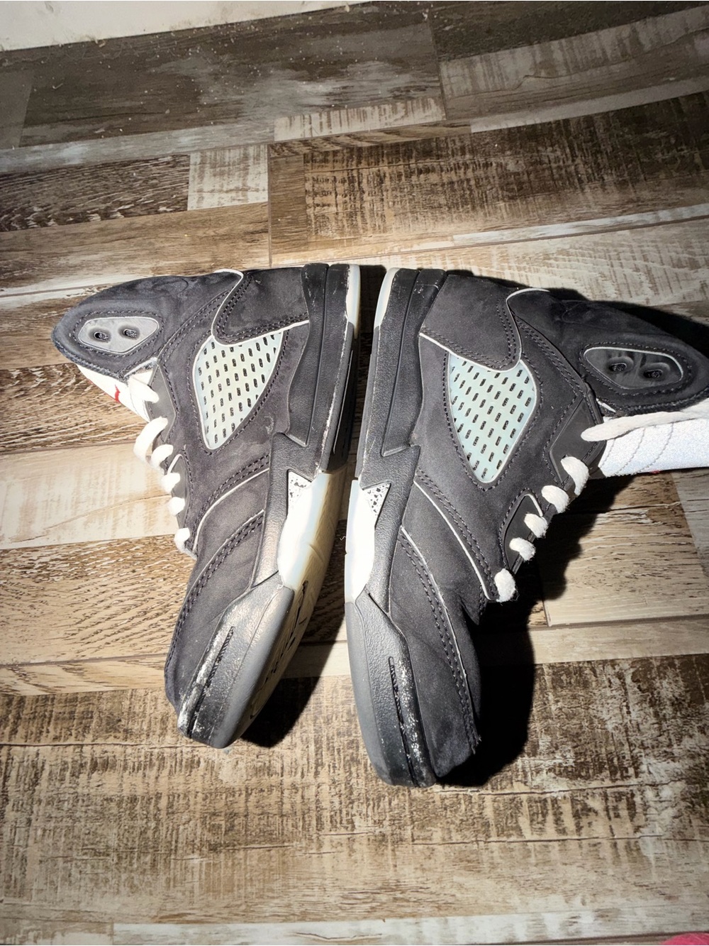 Jordan Kids Black, White, and Red Jumpman High-Top Sneakers - Picture 3 of 9